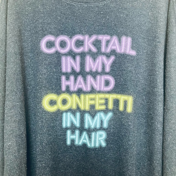 Wildfox Cocktail Confetti Oversized Roadtrip Jumper Tunic - Picture 9 of 10